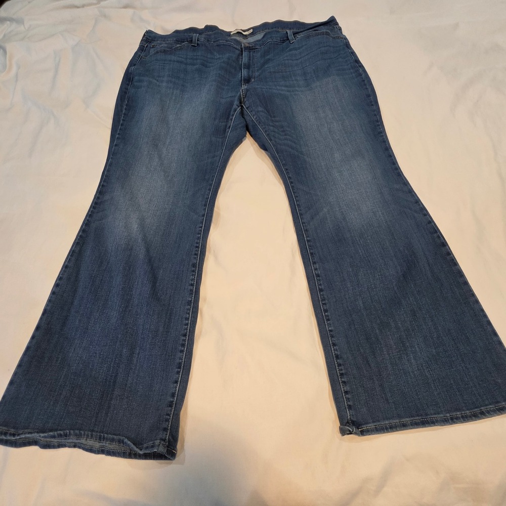 Levi's‎ 726 Flare Jeans Womens 26W Blue Excellent High Rise Medium Wash Stretch